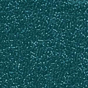 15/0 silver lined teal seed bead